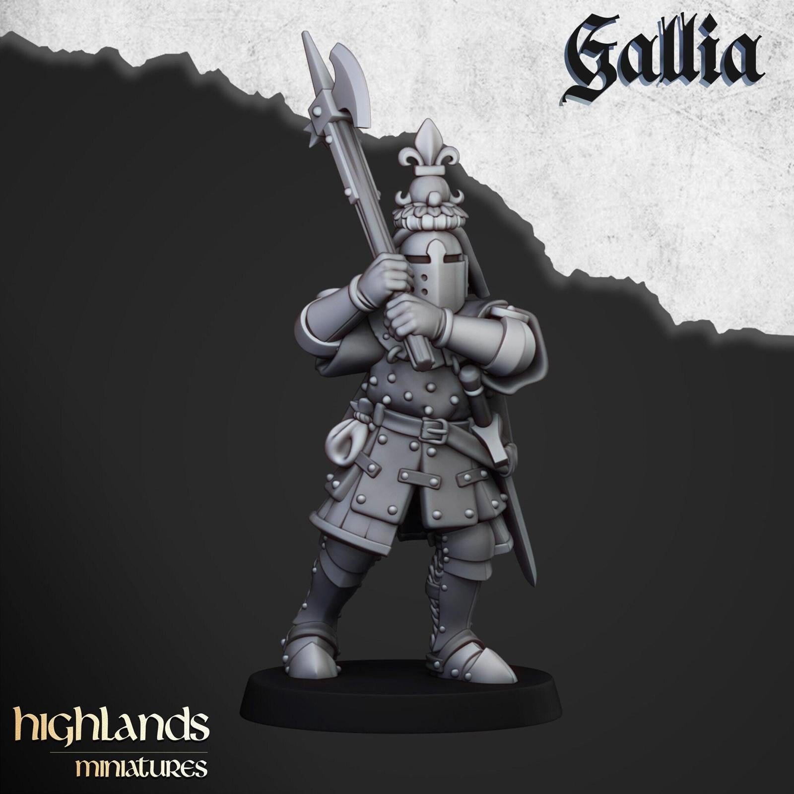 Knights Of Gallia On Foot | Highlands Miniatures