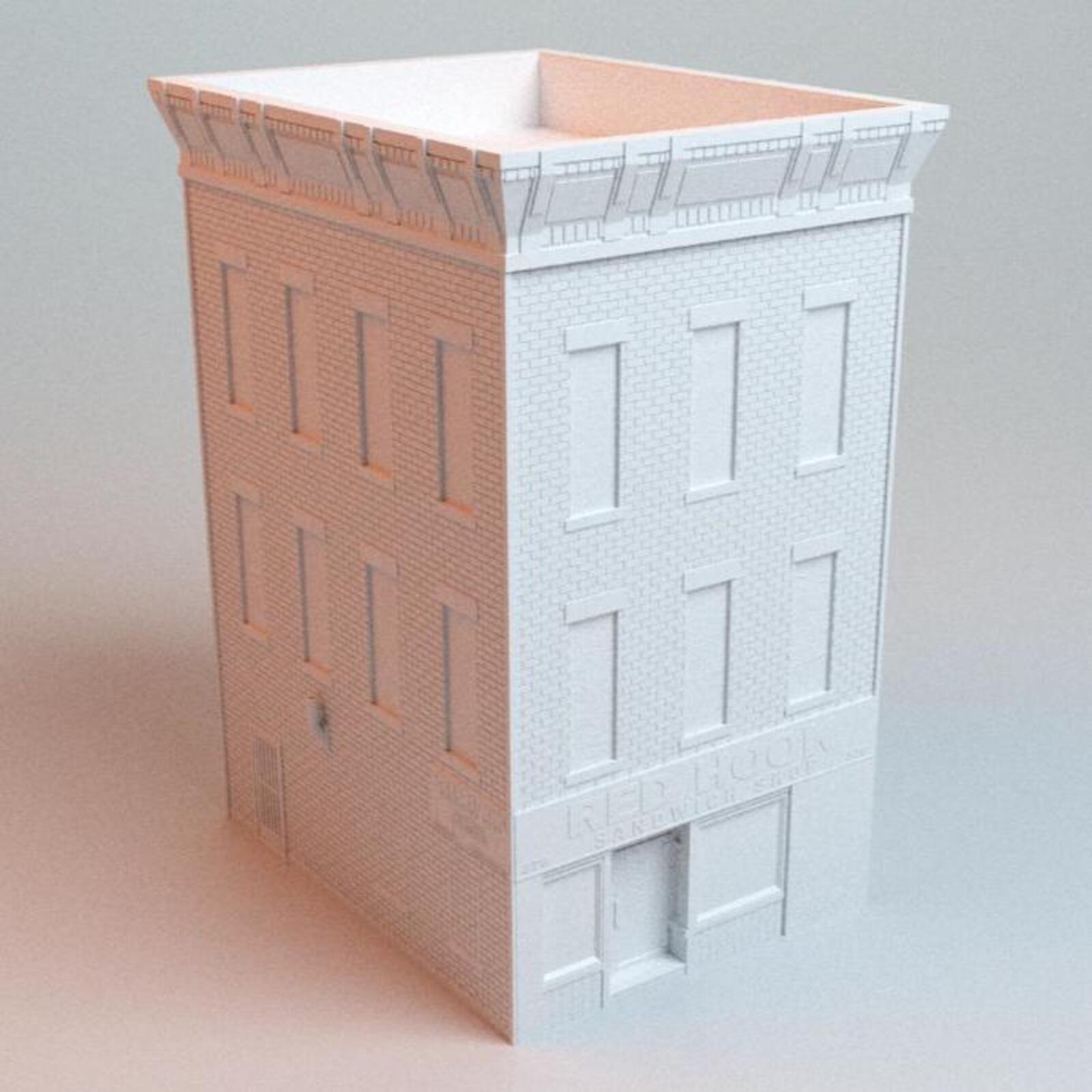 Red Hook Sandwich Shop – Modern Urban Building for MCP  – Corvus Games Terrain