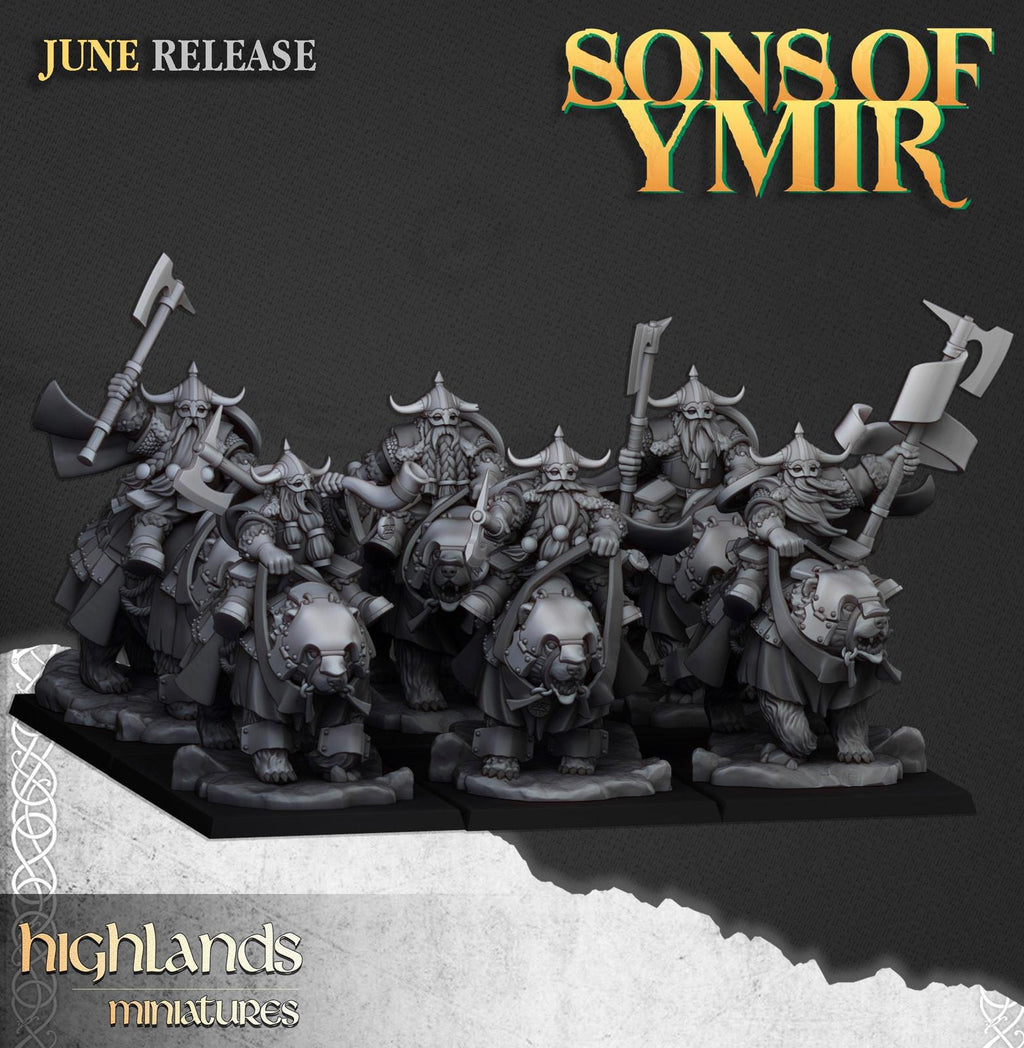 Dwarf Heavy Cavalry - Highlands Miniatures