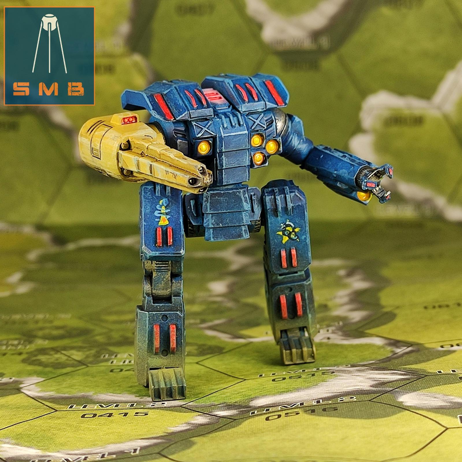 Burrock | Sir Mortimer Bombito | American Mecha | Compatible with BT and other 6mm Tabletop Wargames