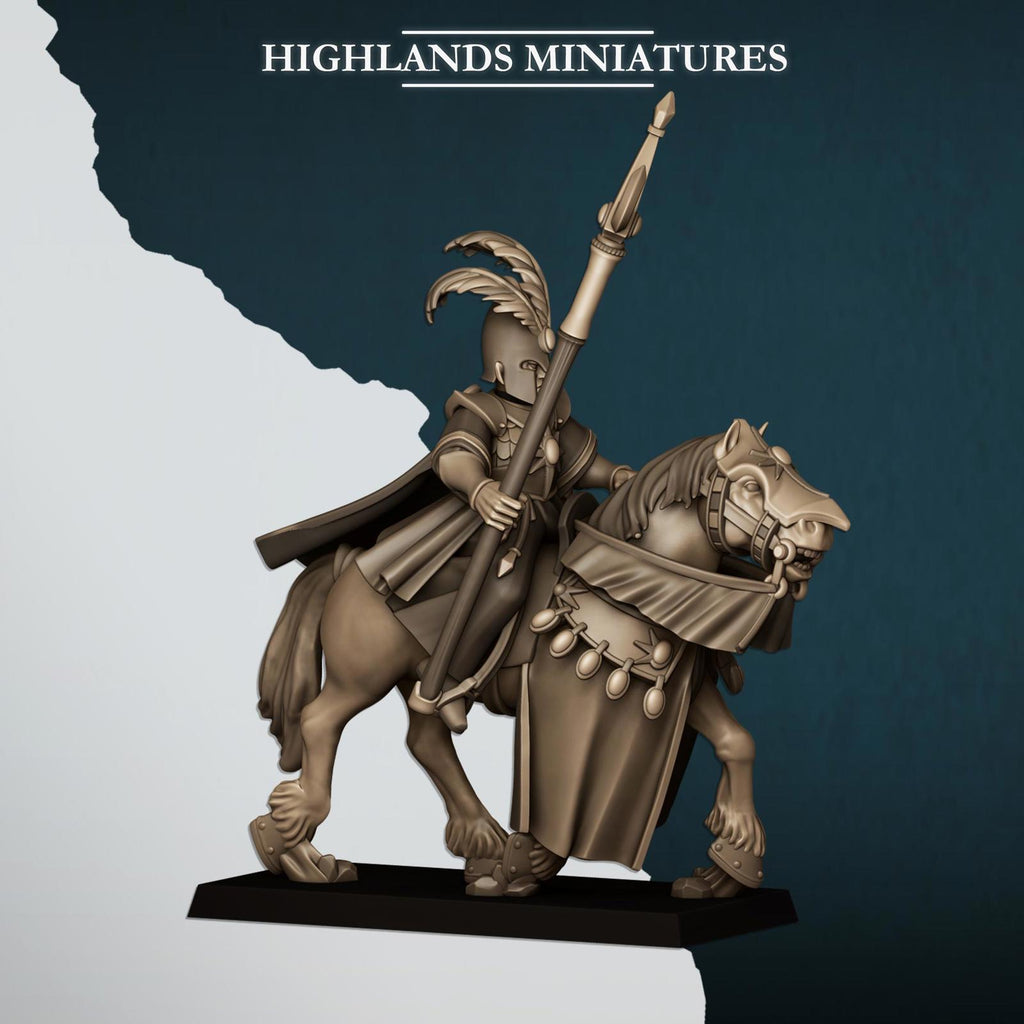 Mounted Aegean Elf Mage - Highlands Miniatures