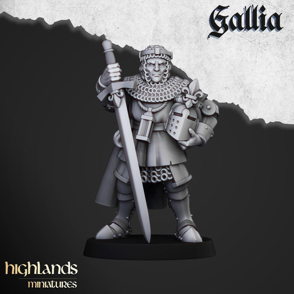 Knights Of Gallia On Foot | Highlands Miniatures