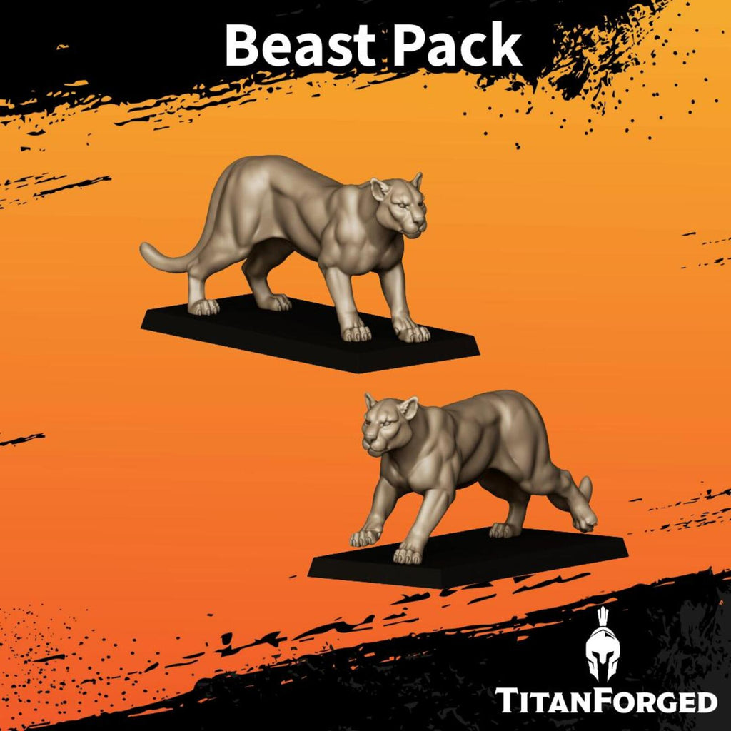Feral Elf beast pack  - Highlands Miniatures