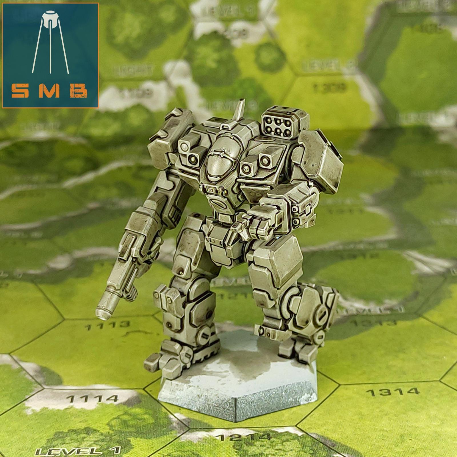 Battlemaster BLR-1G | Sir Mortimer Bombito | American Mecha | Compatible with BT and other 6mm Tabletop Wargames