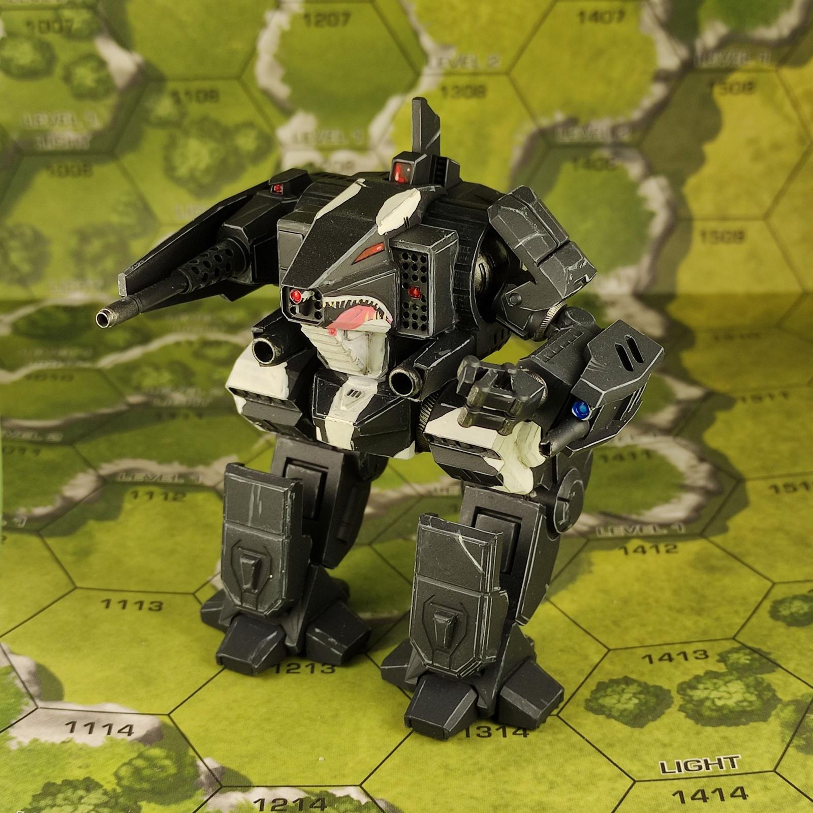 Orca | Sir Mortimer Bombito | American Mecha | Compatible with BT and other 6mm Tabletop Wargames