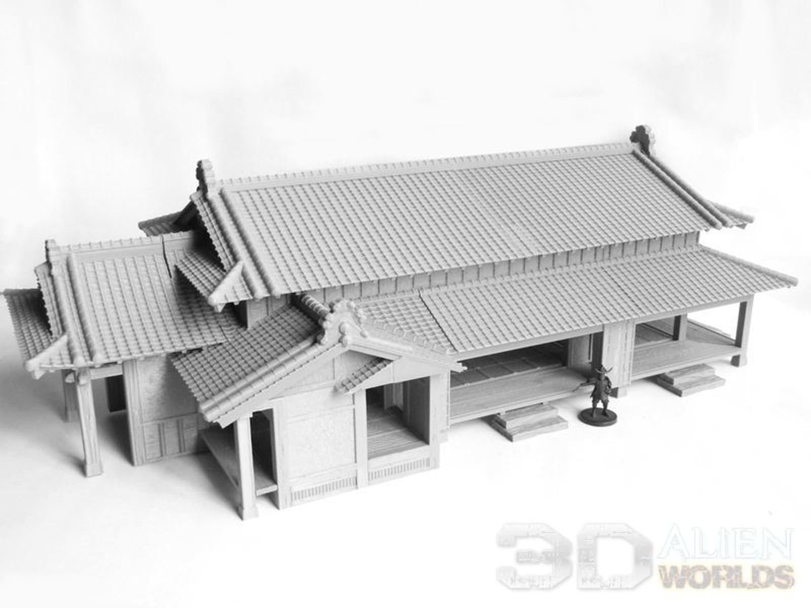 Samurai Lords House 28mm 3D printed Gaming terrain - 3D Alien Worlds
