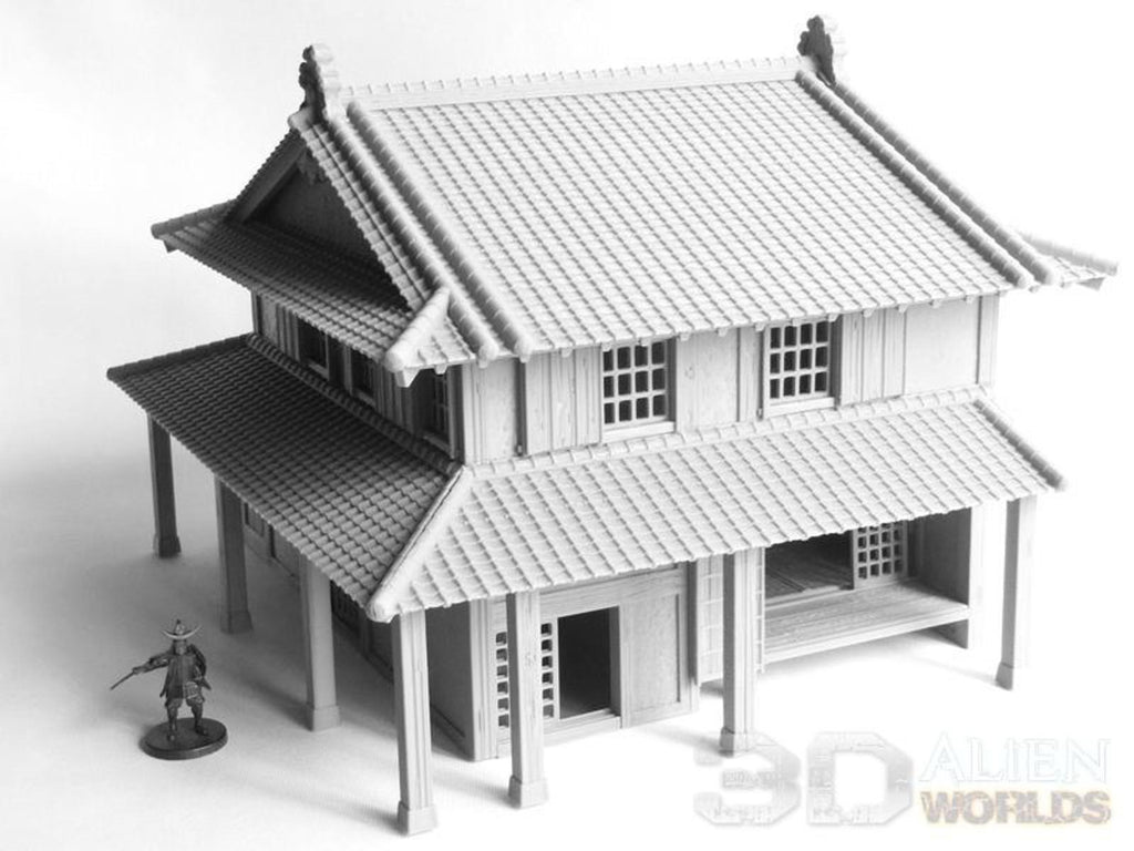 Samurai Lords House 28mm 3D printed Gaming terrain - 3D Alien Worlds