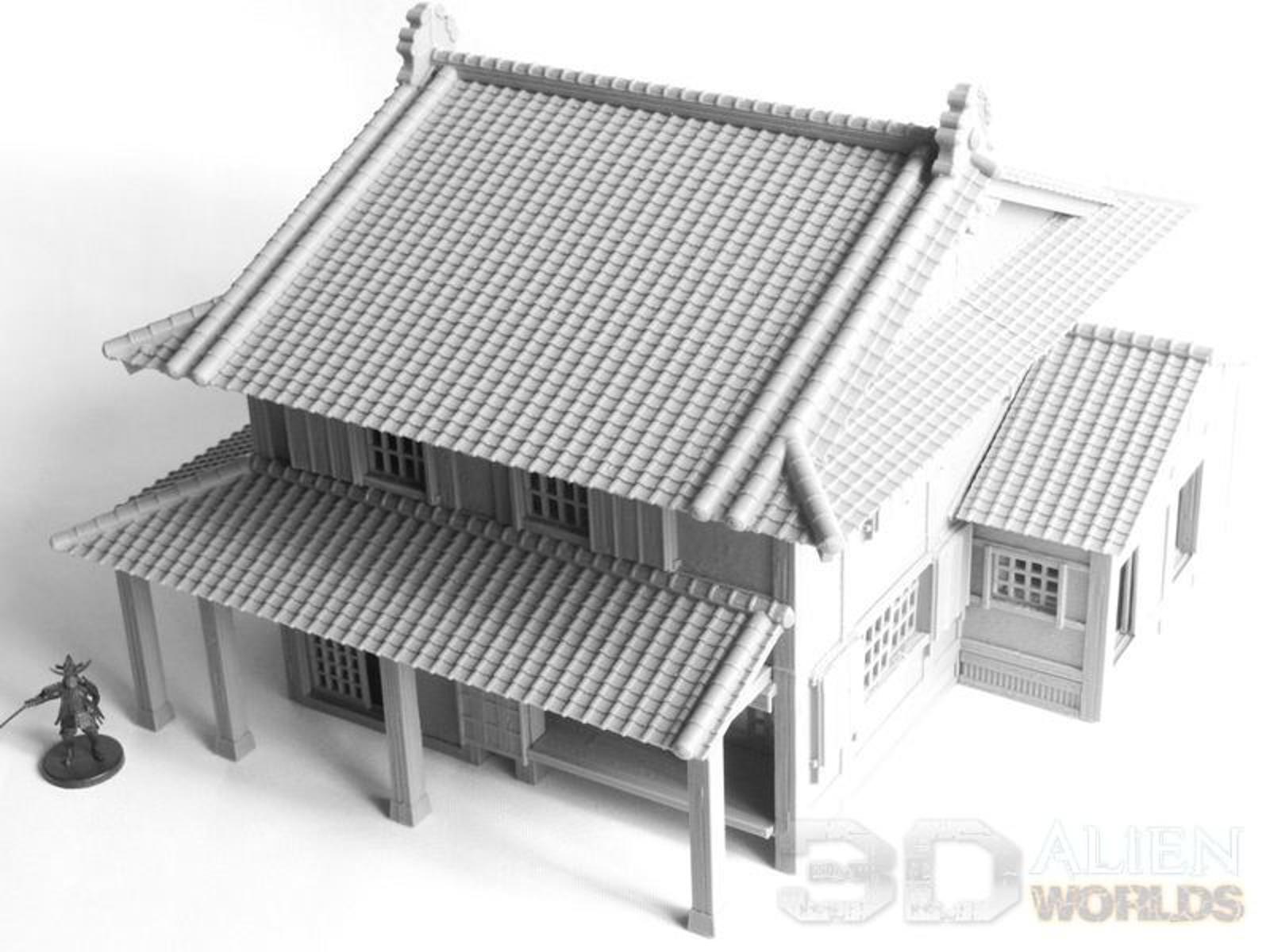 Samurai Lords House 28mm 3D printed Gaming terrain - 3D Alien Worlds
