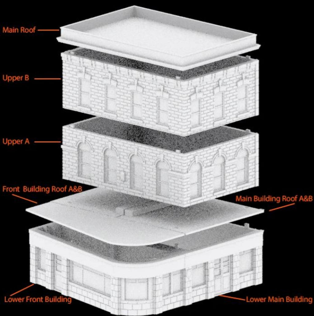 English Pub  – Modern City Building for MCP, Fallout, TWD – Corvus Games Terrain
