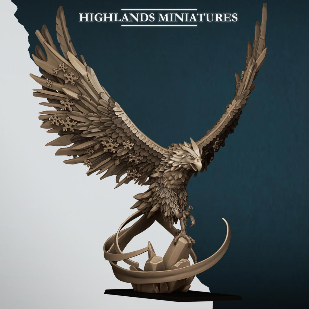 Aegean Lord on Phoenix (fire or ice) - Highlands Miniatures