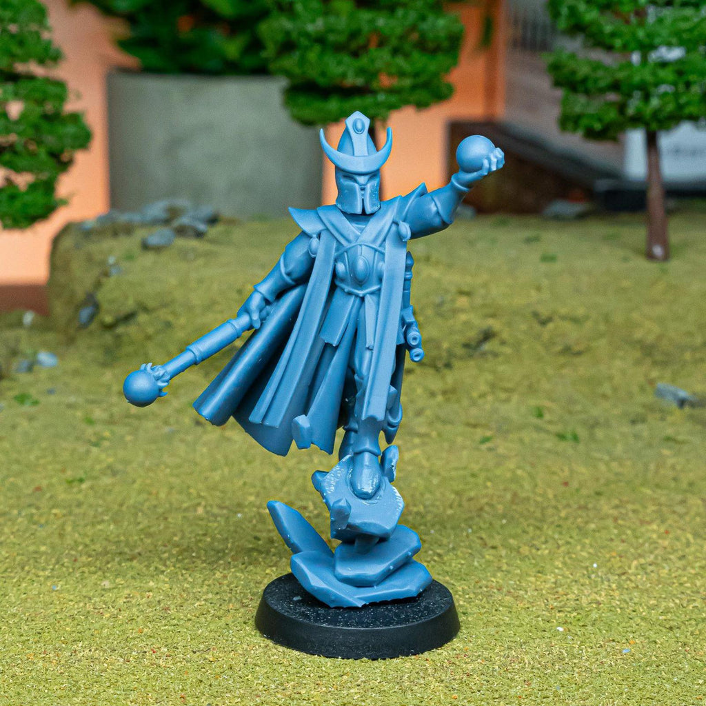 Aegean Elf Mage with Helmet - Highlands miniatures