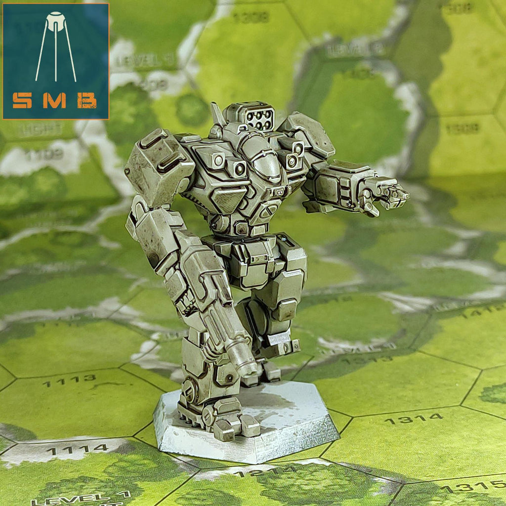 Battlemaster BLR-1G | Sir Mortimer Bombito | American Mecha | Compatible with BT and other 6mm Tabletop Wargames