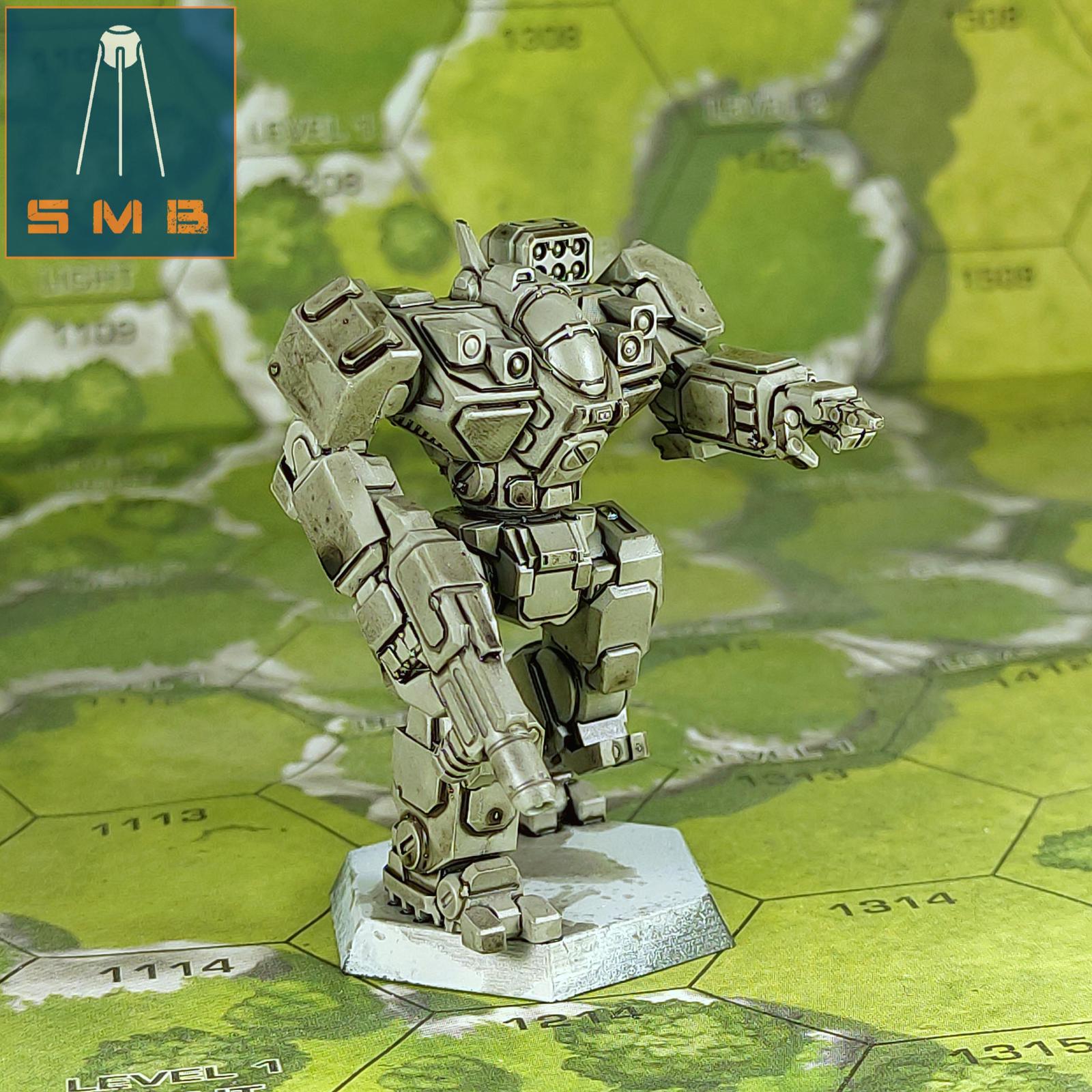 Battlemaster BLR-1G | Sir Mortimer Bombito | American Mecha | Compatible with BT and other 6mm Tabletop Wargames