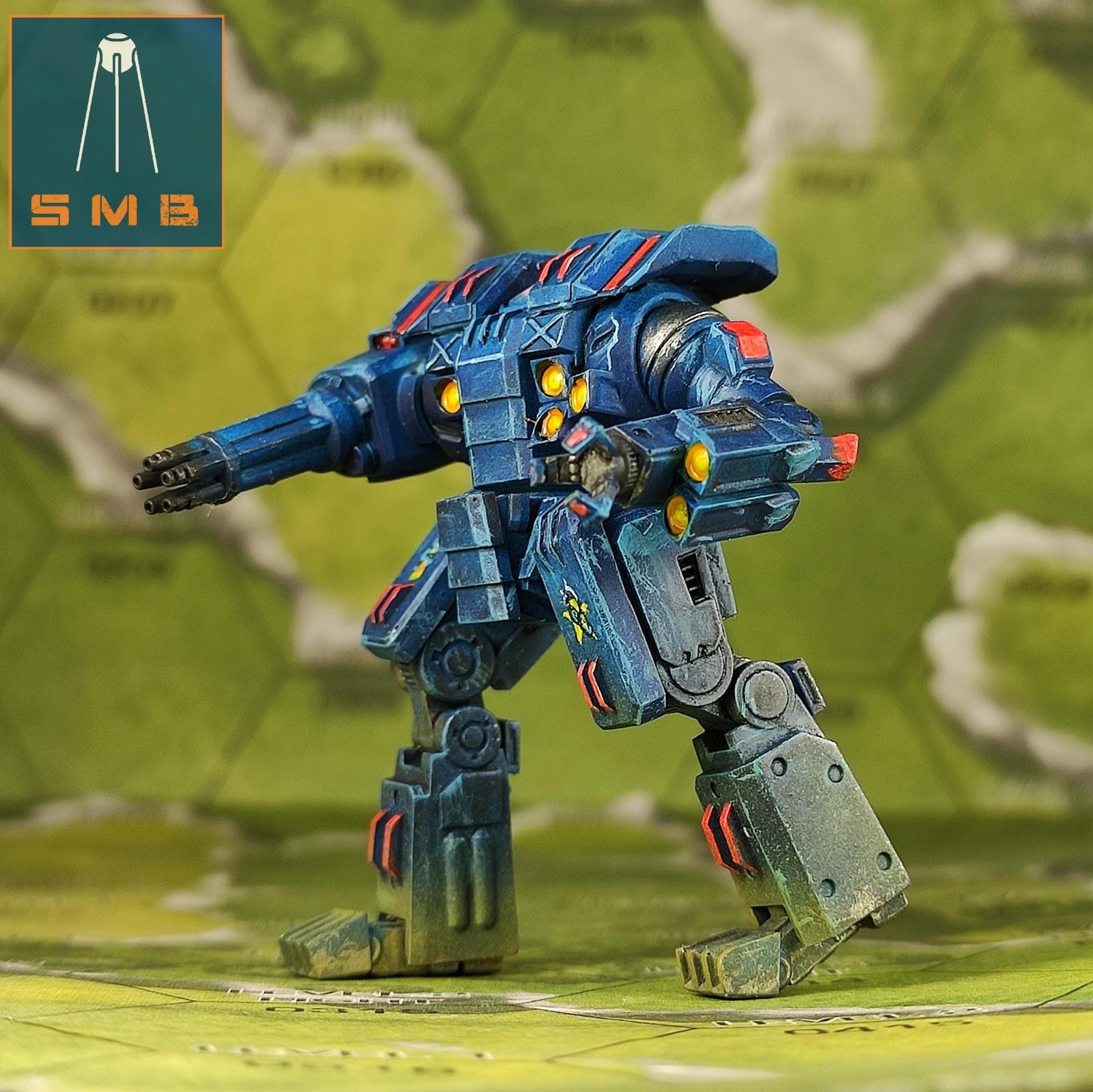 Burrock | Sir Mortimer Bombito | American Mecha | Compatible with BT and other 6mm Tabletop Wargames