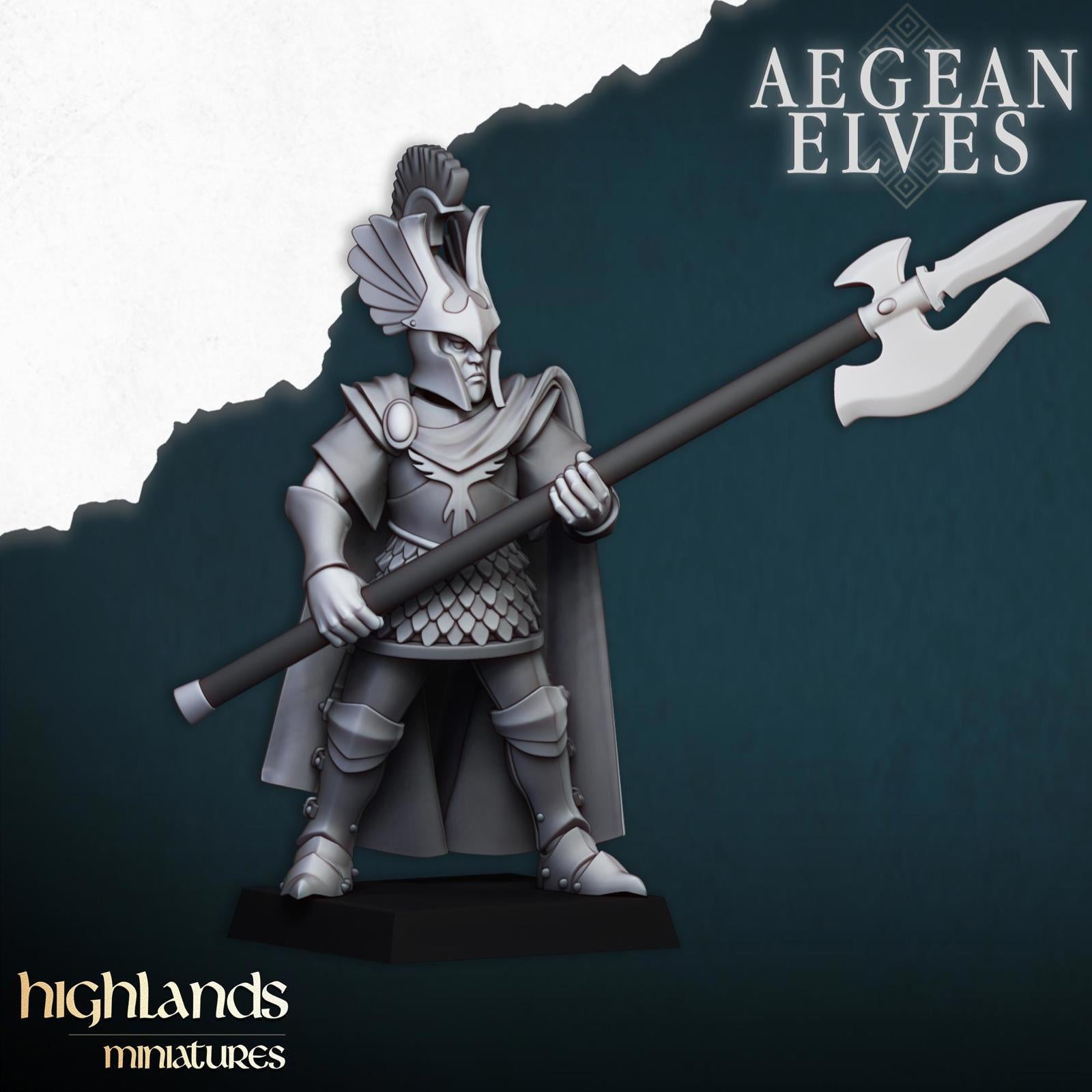 Aegean Elves Mycenean Guard - Highlands miniatures