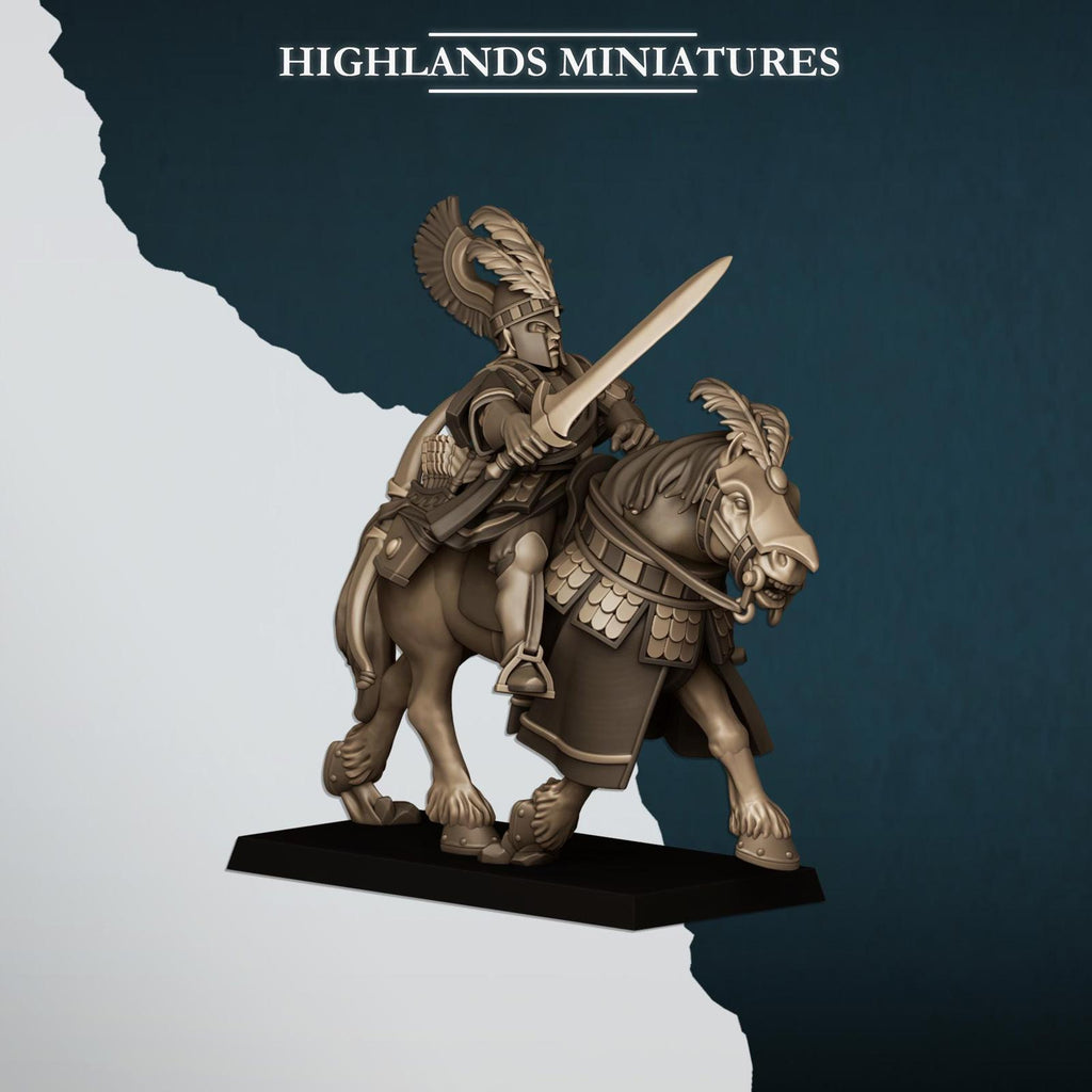 Aegean Elves Sea Hippeis - Highlands Miniatures