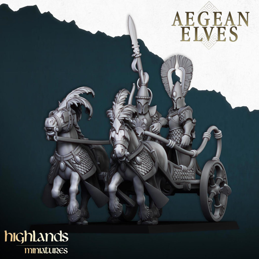 Aegean Elves Chariot - Highlands miniatures