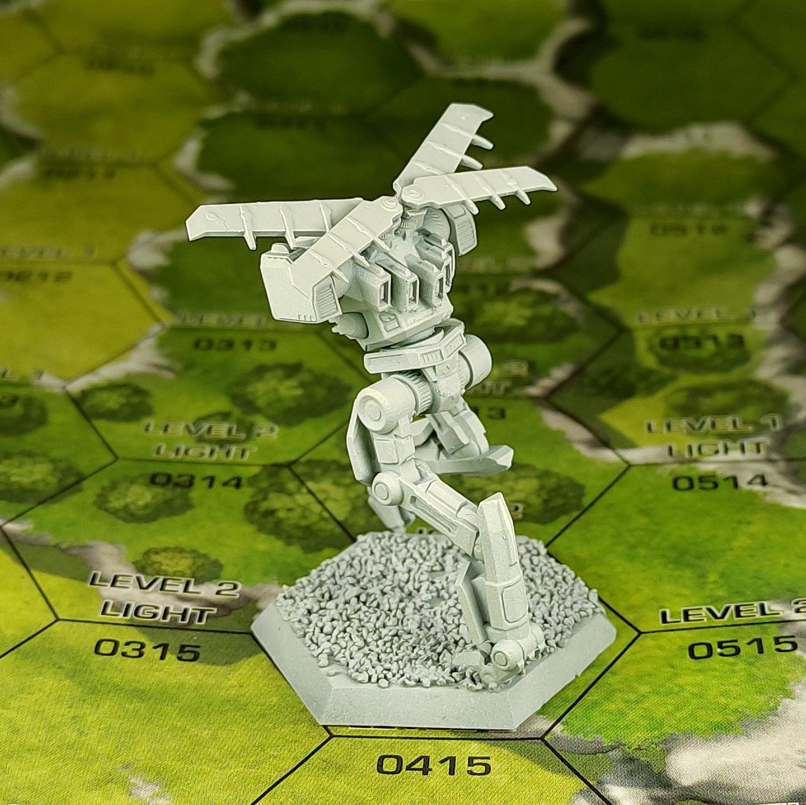 Eyrie | Sir Mortimer Bombito | American Mecha | Compatible with BT and other 6mm Tabletop Wargames