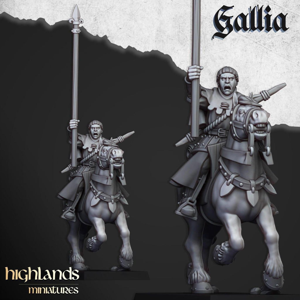 Gallia Mounted Men at Arms | Highlands Miniatures