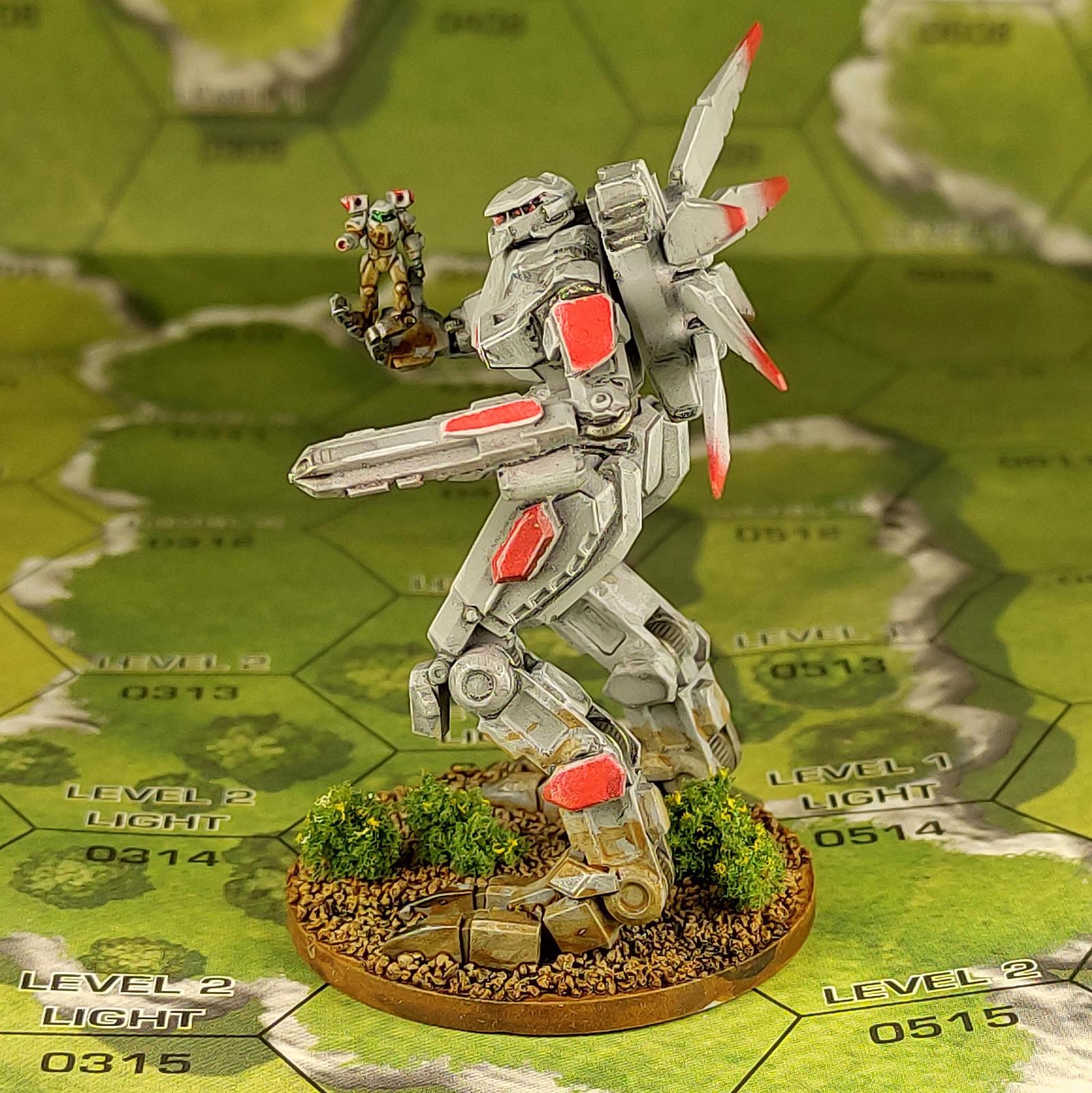 Shrike (XTRO Project Zhukov) | Sir Mortimer Bombito | American Mecha | Compatible with BT and other 6mm Tabletop Wargames