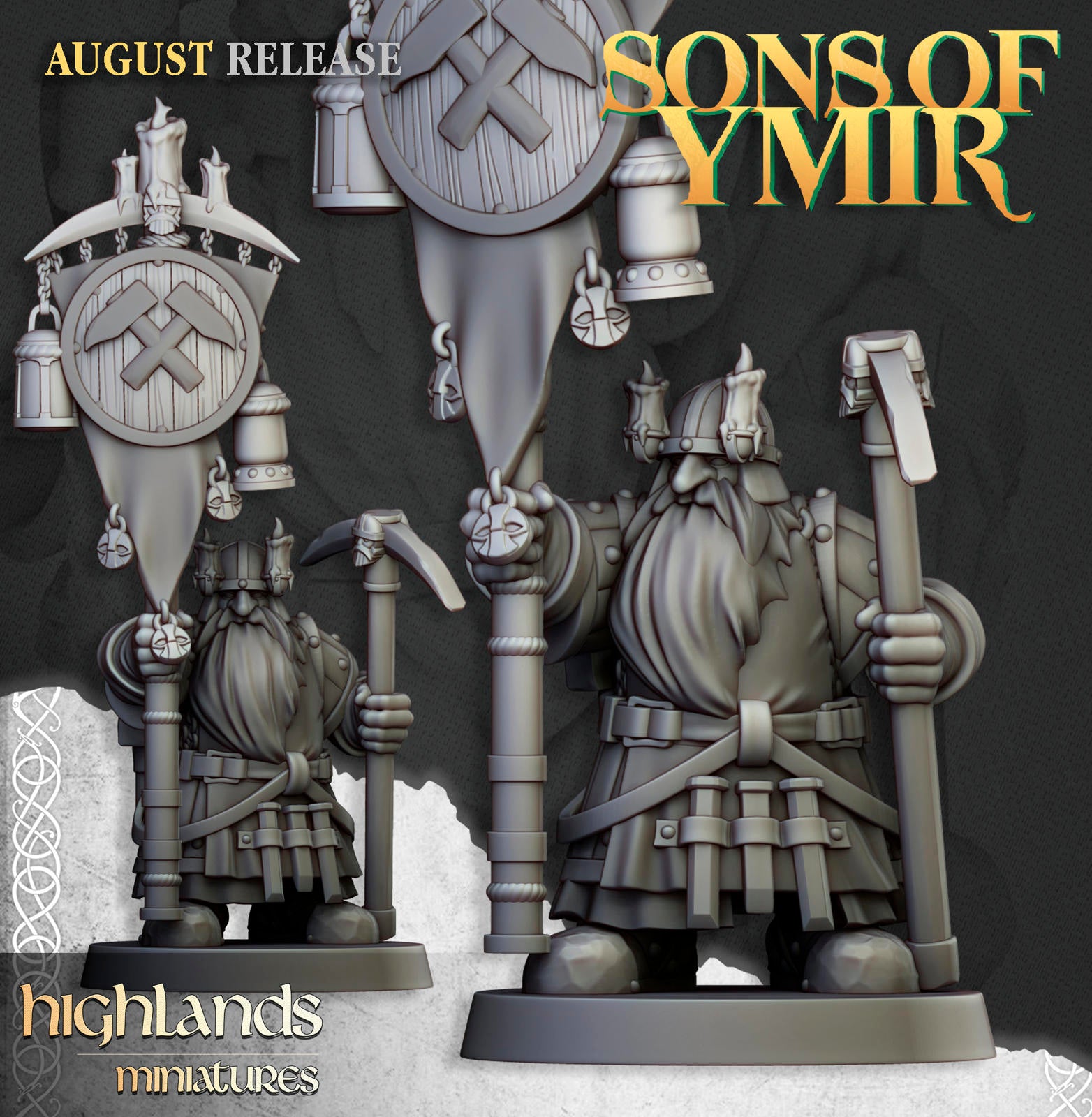 Dwarf Miners - Highlands Miniatures