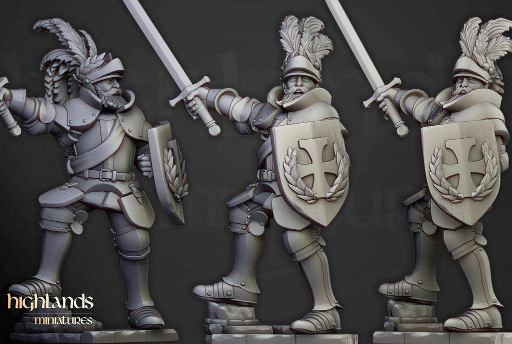 Sunland knights on foot | Highlands Miniatures