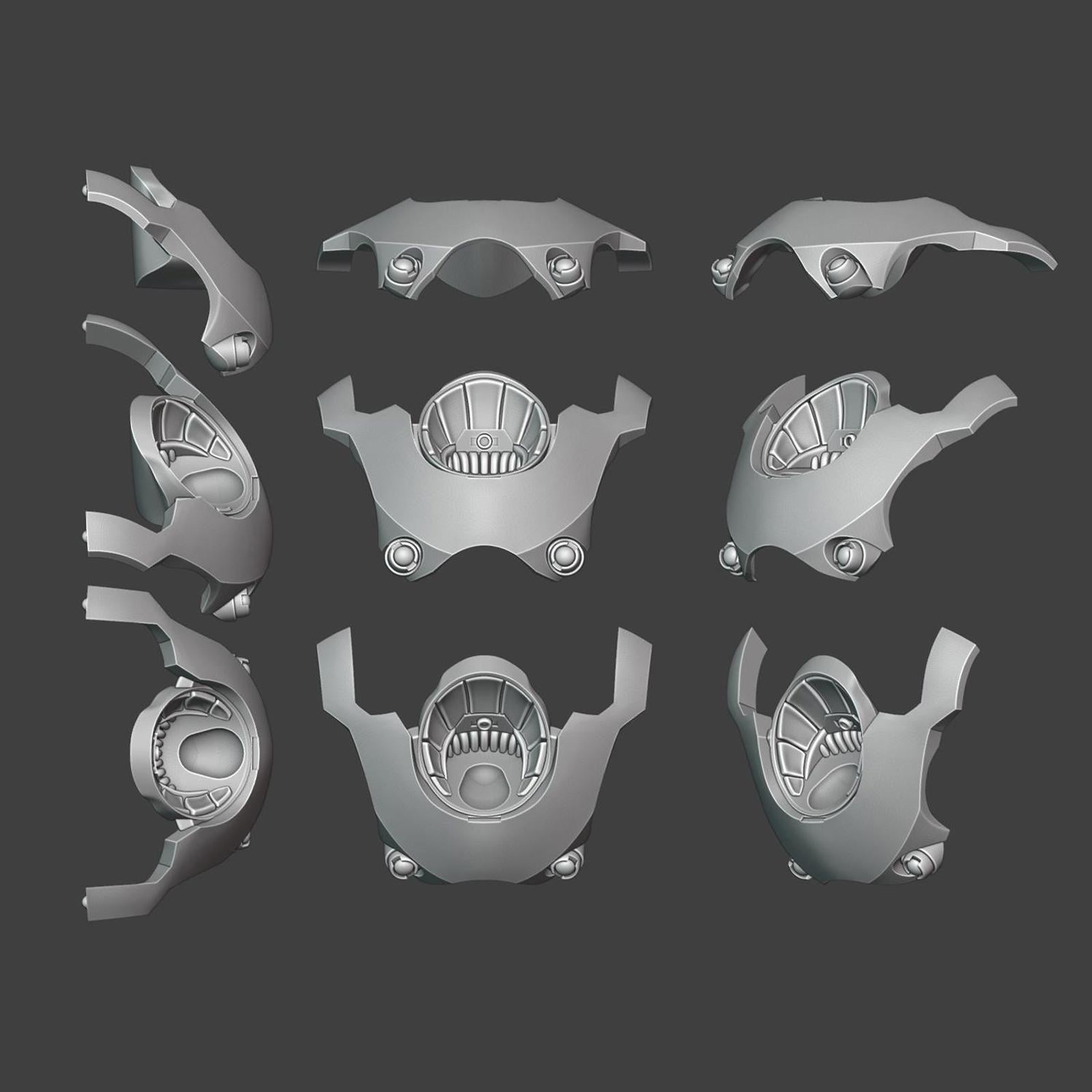 Saturn exterminator Plain Torso Plates