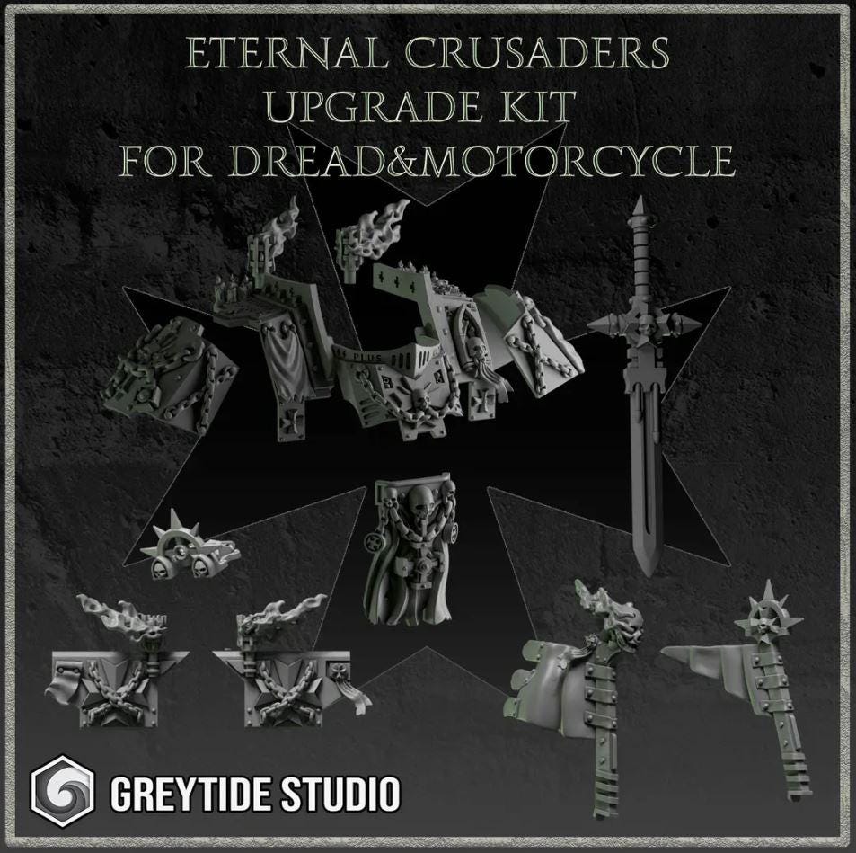 Eternal Crusaders Melee Set GreyTide Studio | Tabletop Miniature Wargaming Grim-Dark Sci-Fi  Proxy