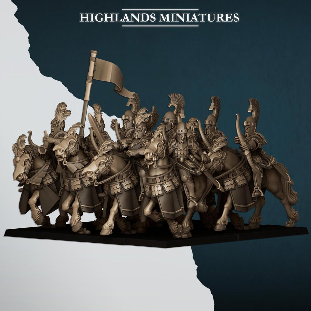 Aegean Elves Sea Hippeis - Highlands Miniatures