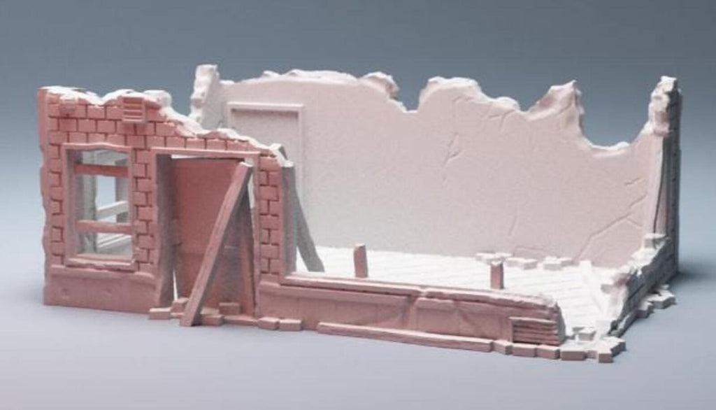 Urban Ruined Donut Shop for MCP – Corvus Games Terrain