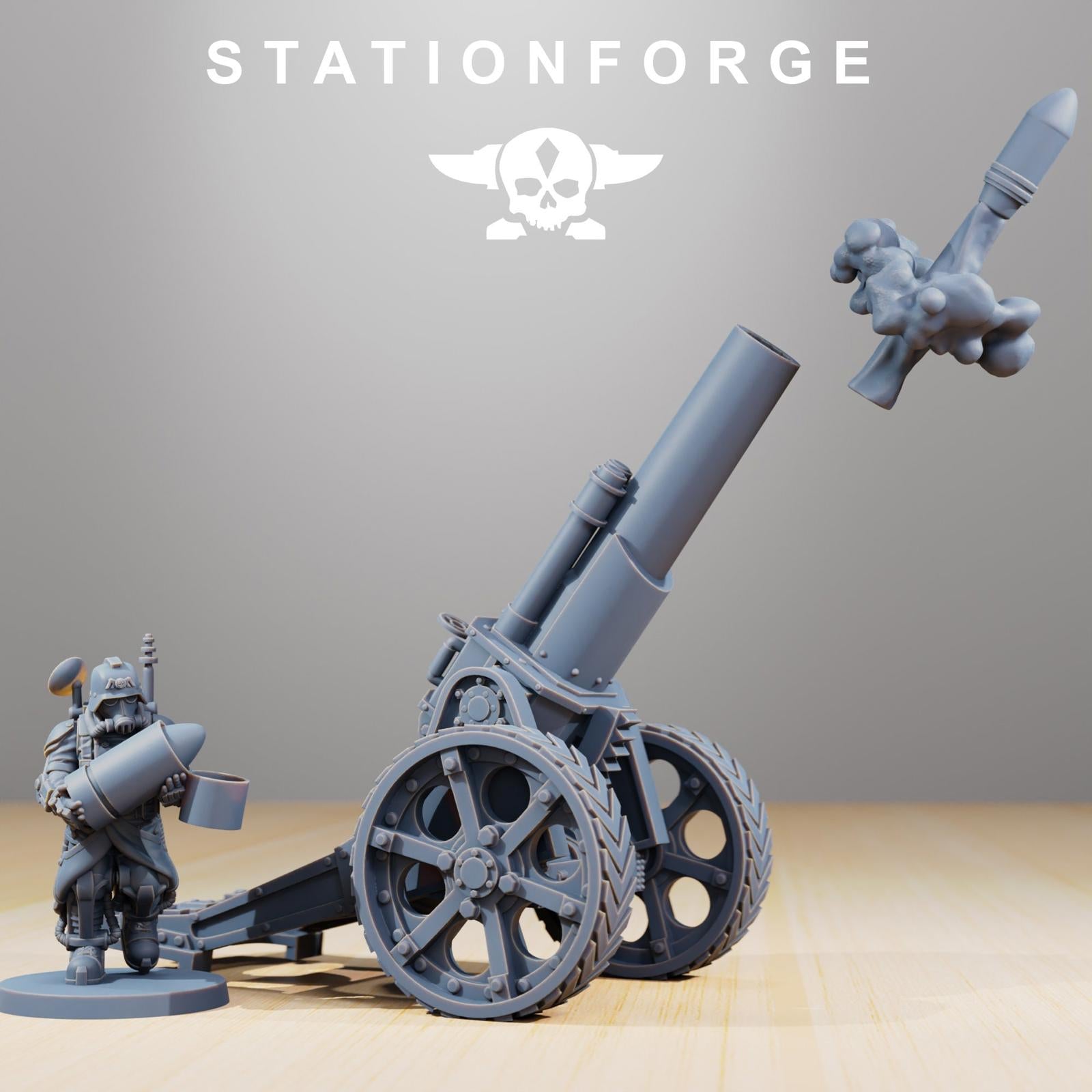Grim Guard Light Artillery Quad/ Long barrel
