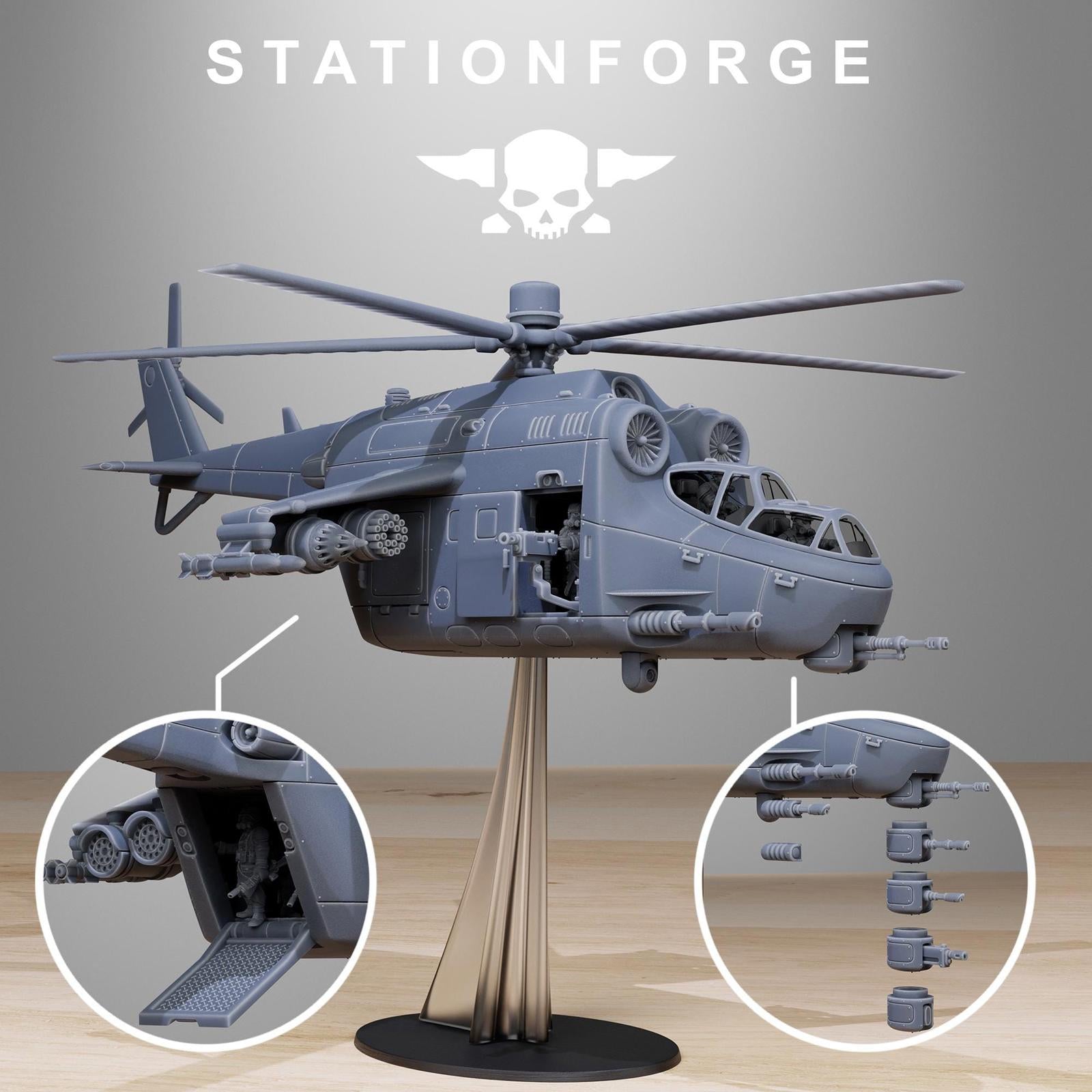 Grim Guard Helicopter -Solid Cock Pit