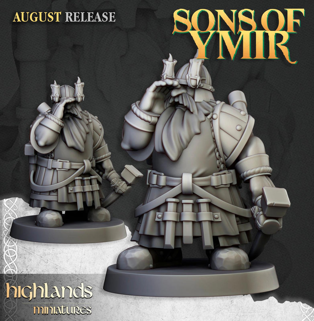 Dwarf Miners - Highlands Miniatures
