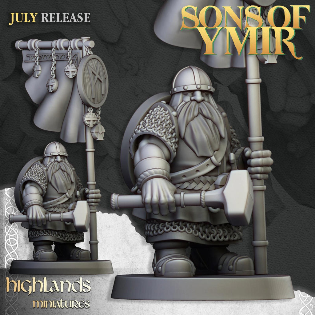 Dwarf Warriors with great weapons - Highlands Miniatures