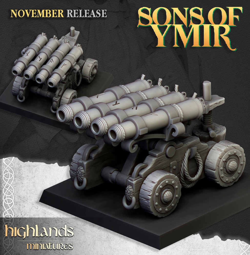 Dwarf Organ Gun - Highlands Miniatures