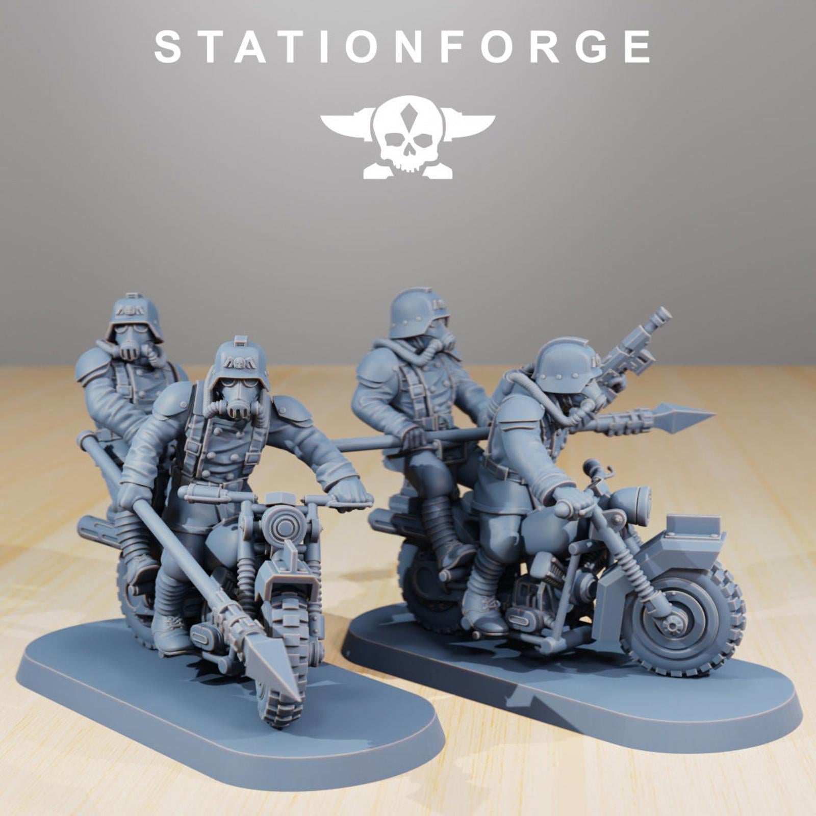 Grim Bikers - set of 10