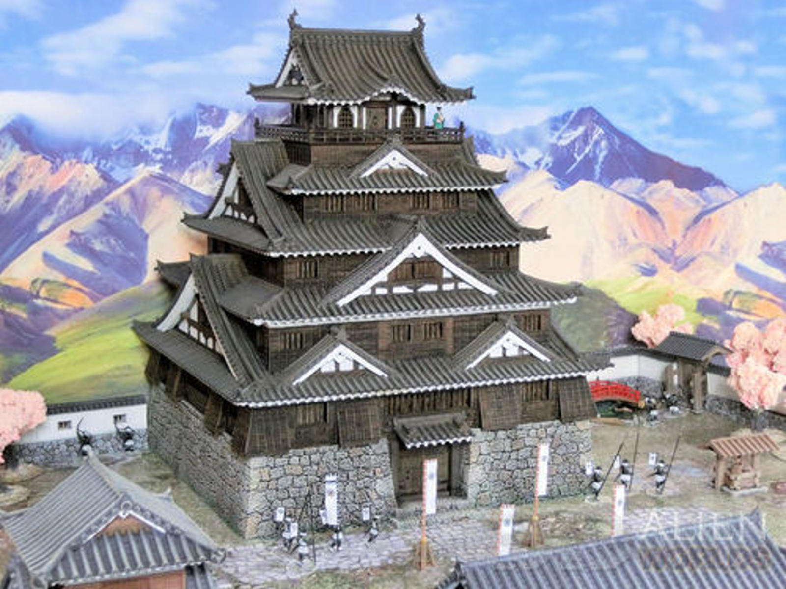 Samurai Castle With Underground Entrance 28mm 3D printed terrain test of honour