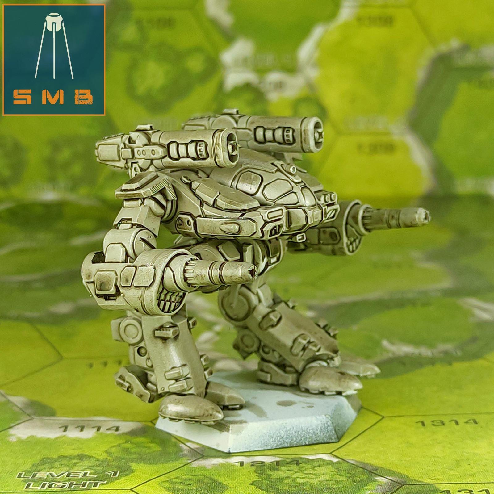 Stone Rhino (Behemoth) | Sir Mortimer Bombito | American Mecha | Compatible with BT and other 6mm Tabletop Wargames