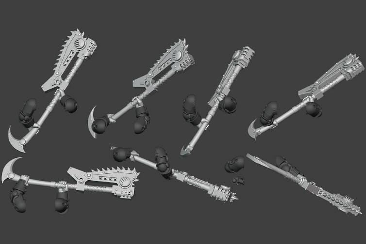 Gen 3 - Heavy Chain Glaive hands Type B