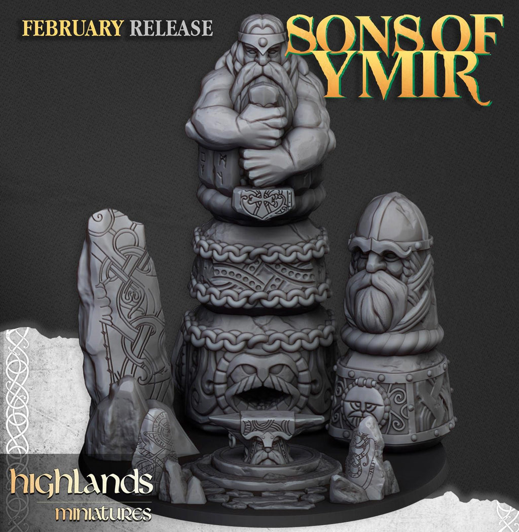 Ancient Dwarf Forge - Highlands Miniatures