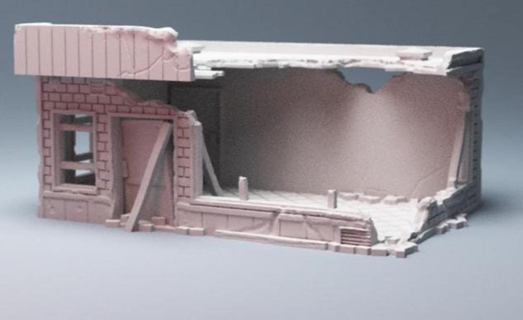 Urban Ruined Donut Shop for MCP – Corvus Games Terrain