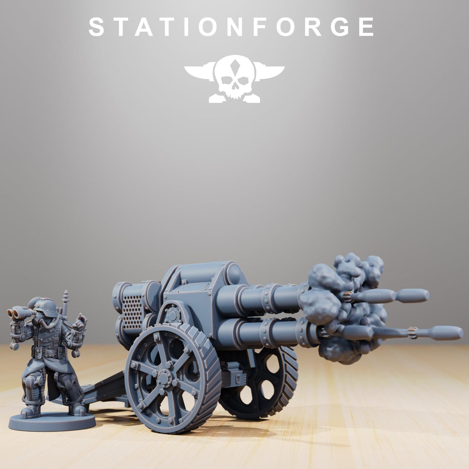 Grim Guard Light Artillery Quad/ Long barrel