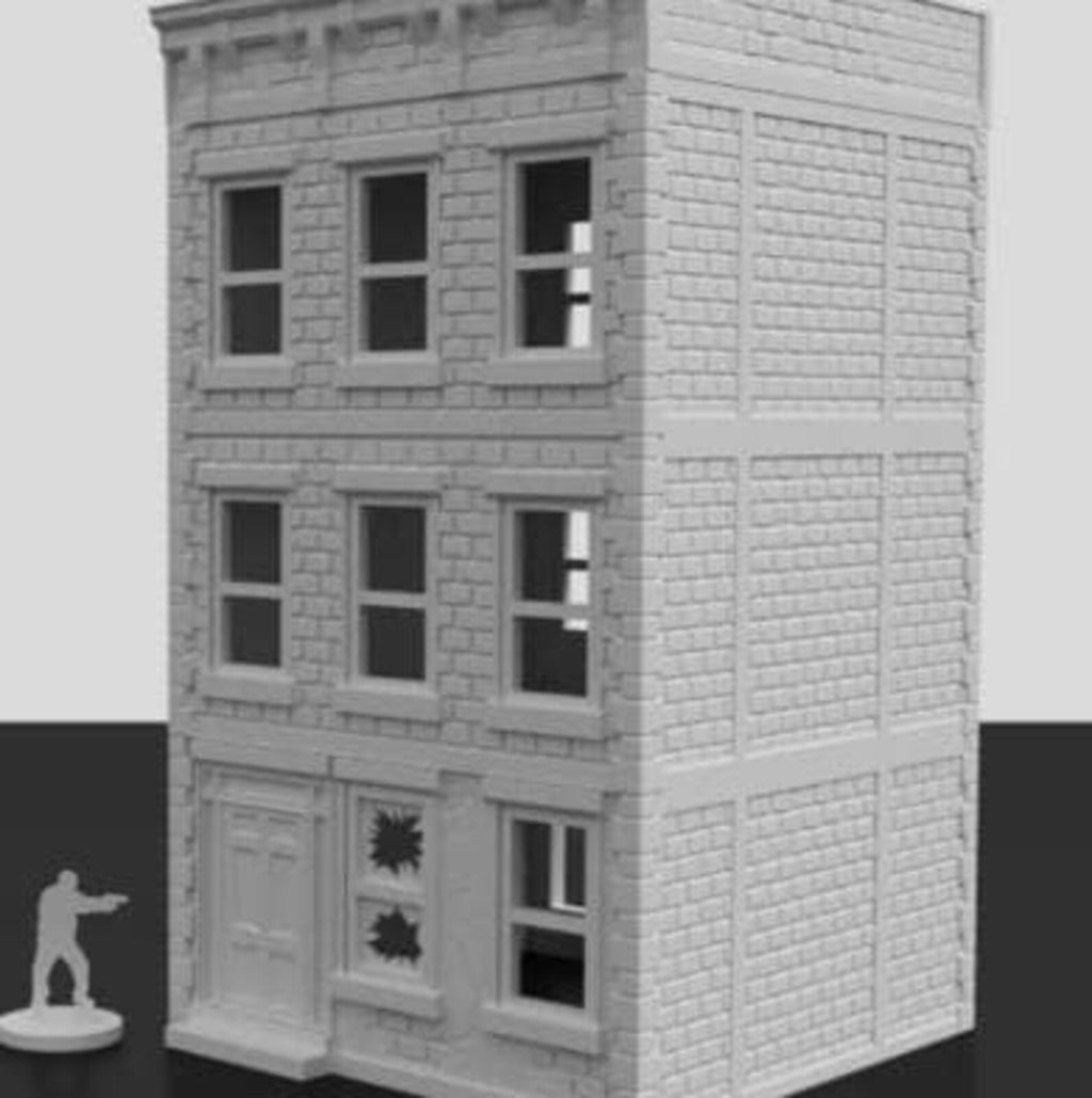 Urban Apartment Building – Modern Terrain for MCP  – Corvus Games Terrain