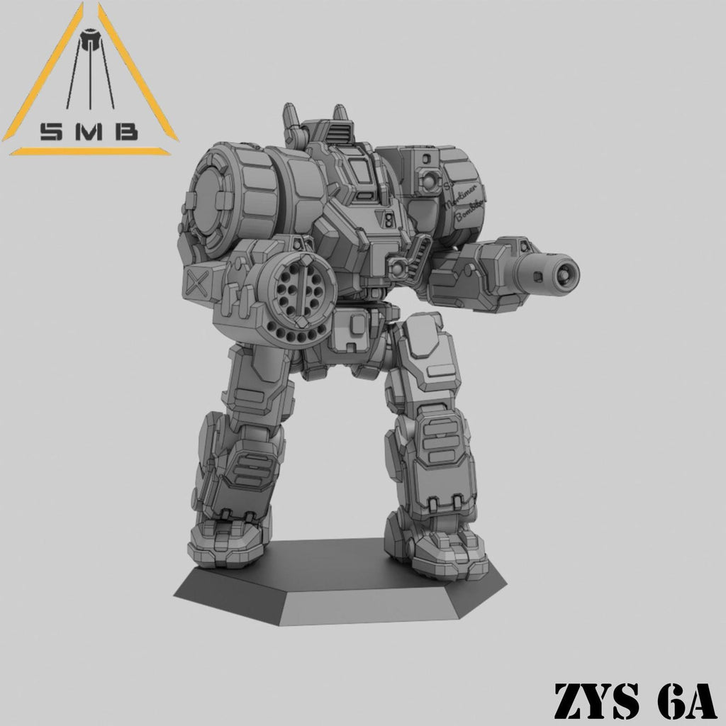 Zeus ZEU-6A | Sir Mortimer Bombito | American Mecha | Compatible with BT and other 6mm Tabletop Wargames