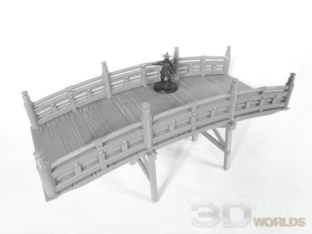 Samurai Big wooden bridge 28mm 3D printed terrain test of honour 3DAlienworlds
