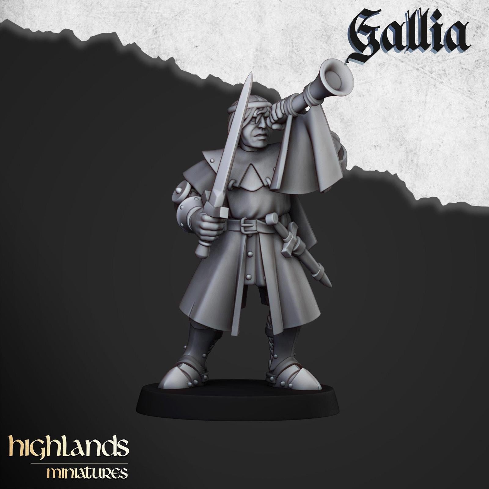 Knights Of Gallia On Foot | Highlands Miniatures