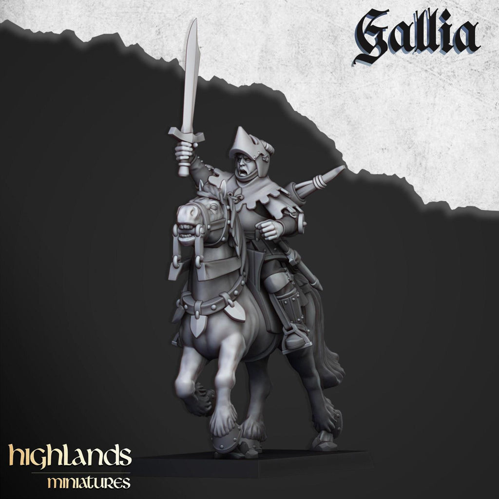 Gallia Mounted Men at Arms | Highlands Miniatures