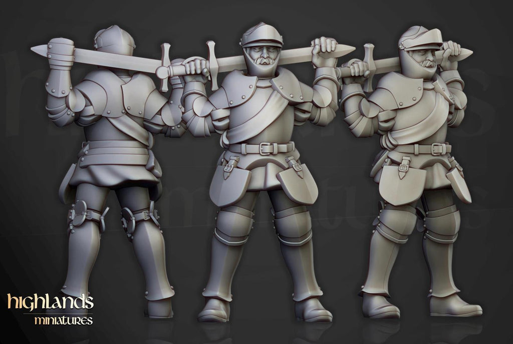 Sunland knights on foot | Highlands Miniatures
