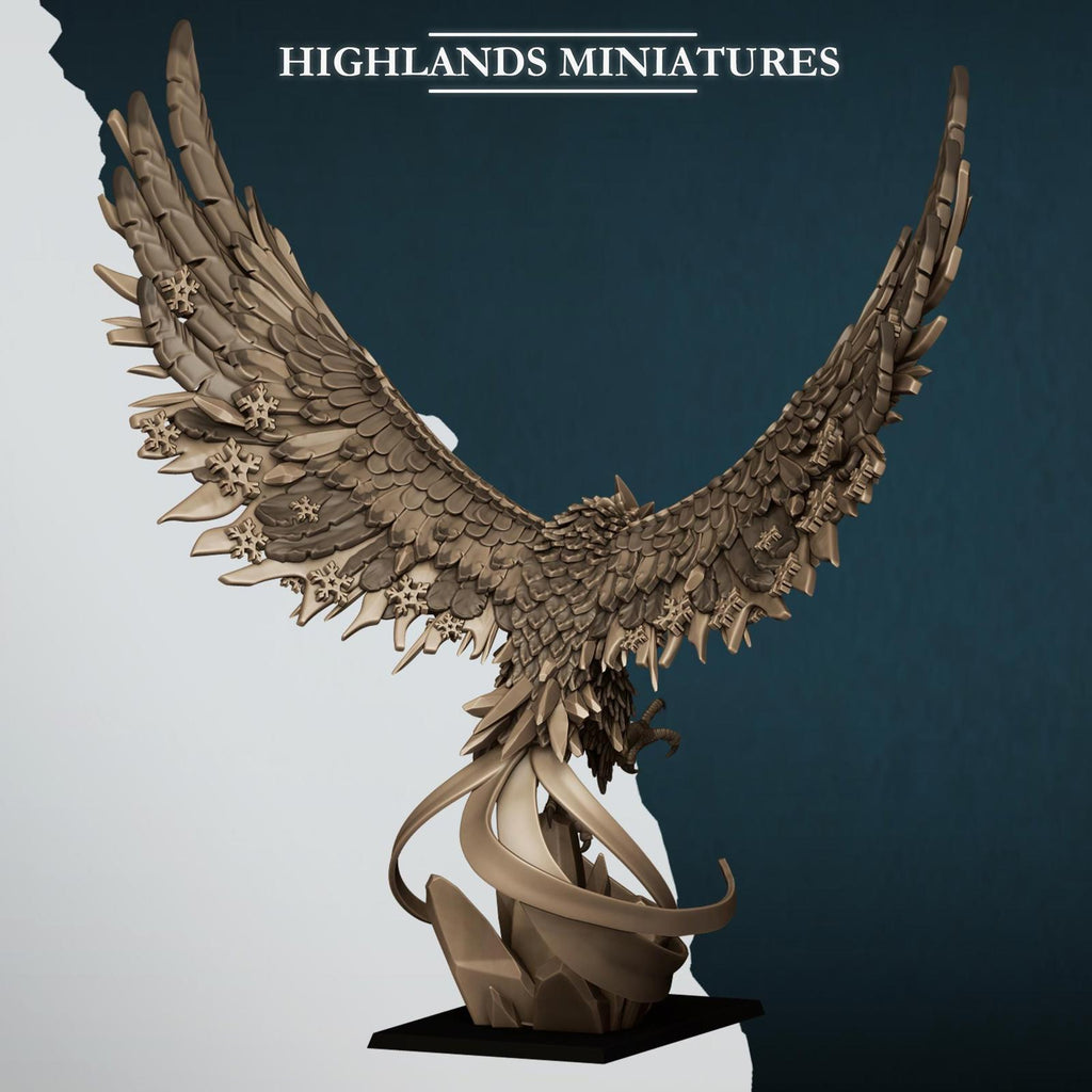 Aegean Lord on Phoenix (fire or ice) - Highlands Miniatures