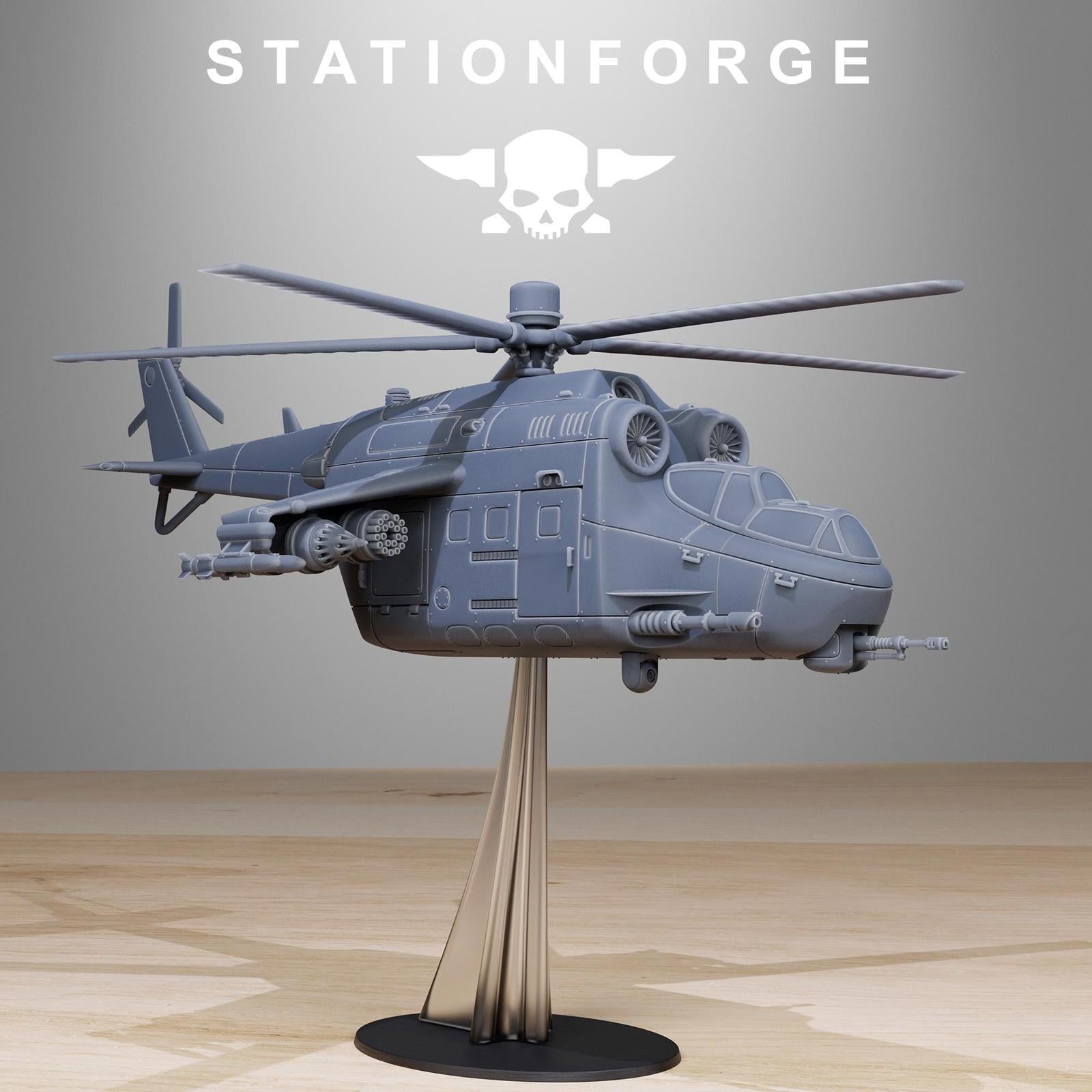 Grim Guard Helicopter -Solid Cock Pit